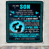 Personalized To My Son Gifts Blanket From Dad Father Promise To Love You Gifts For Son Birthday Graduation Christmas Custom Fleece Throw Blanket | siriusteestore