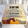 Personalized To My Son Gifts Blanket From Mom Dad Mother Father Whenever Horse Unique Birthday Gifts For Son Graduation Christmas Custom Fleece Throw Blanket | siriusteestore