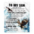 Personalized To My Son Gifts Blanket From Mom Dad Mother Wherever Your Journey In Life Eagle Son Birthday Gifts Graduation Customized Fleece Throw Blanket | siriusteestore