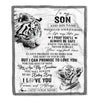 Personalized To My Son Gifts Blanket From Mom Dad Mother Wherever Your Journey In Life White Tier Daughter Birthday Gifts Christmas Customized Fleece Blanket | siriusteestore