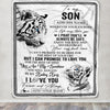 Personalized To My Son Gifts Blanket From Mom Dad Mother Wherever Your Journey In Life White Tier Daughter Birthday Gifts Christmas Customized Fleece Blanket | siriusteestore