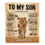 Personalized To My Son Gifts Blanket From Mom Mother Always Remember Lion Gifts For Son Birthday Graduation Christmas Customized Fleece Throw Blanket | siriusteestore