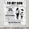 Personalized To My Son Gifts Blanket From Mom Mother Whenever Woman Unique Birthday Gifts For Son Graduation Christmas Custom Fleece Throw Blanket | siriusteestore