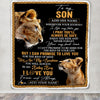 Personalized To My Son Gifts Blanket From Mom Mother Wherever Your Journey In Life Lion Daughter Birthday Gifts Christmas Customized Fleece Throw Blanket | siriusteestore