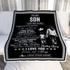 Personalized To My Son Gifts Blanket From Mom Mother Wherever Your Journey In Life Mother Daughter Birthday Gifts Christmas Customized Fleece Throw Blanket | siriusteestore
