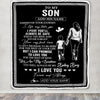Personalized To My Son Gifts Blanket From Mom Mother Wherever Your Journey In Life Mother Daughter Birthday Gifts Christmas Customized Fleece Throw Blanket | siriusteestore