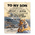 Personalized To My Son Gifts Blanket Tiger From Mom Dad Mother Father You Are My Son Birthday Gifts Graduation Christmas Custom Fleece Throw Blanket | siriusteestore