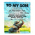Personalized To My Son Gifts From Mom Dad Mother Father Blanket Don't Give Up Elephant Gifts For Son Birthday Graduation Christmas Custom Fleece Blanket | siriusteestore