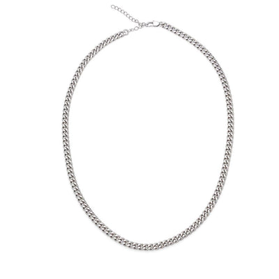 Cuban Link Chain Necklace Stainless Steel | 4 | Personalized To My Son Gifts Necklace From Mom Dad Mother I Closed My Eyes Gift For Son Birthday Jewelry For Men Christmas Customized Gift Box Message Card | siriusteestore