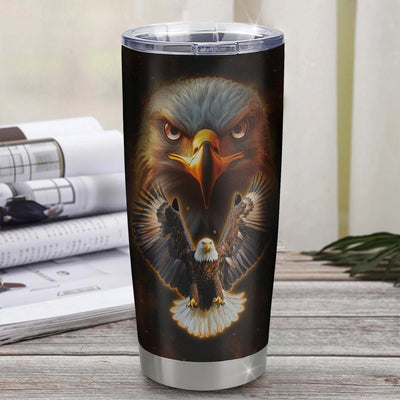 Personalized To My Son Gifts Tumbler From Mom Dad Mother Father I Wish You The Strength Eagle Son Birthday Gifts Christmas Graduation Custom Stainless Steel Travel Mug | siriusteestore