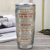 Personalized To My Son Gifts Tumbler From Mom Dad Mother Father Whenever Bear Unique Birthday Gifts For Son Graduation Christmas Custom Stainless Steel Cup Travel Mug | siriusteestore