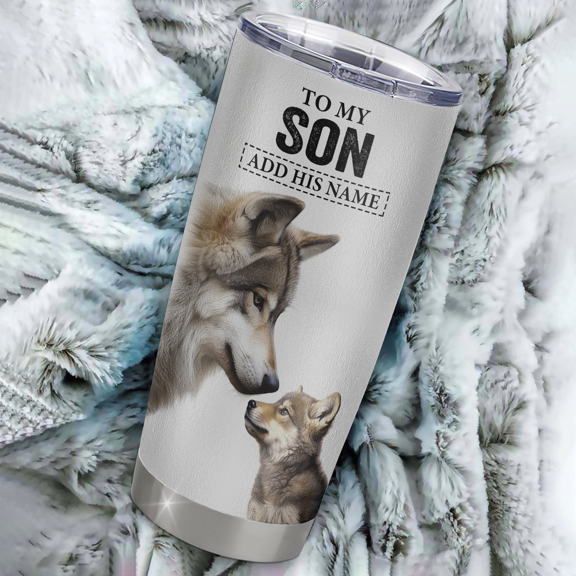 Personalized To My Son Gifts Tumbler From Mom Dad Mother Father Whenever Wolf Unique Birthday Gifts For Son Graduation Christmas Custom Stainless Steel Cup Travel Mug | siriusteestore