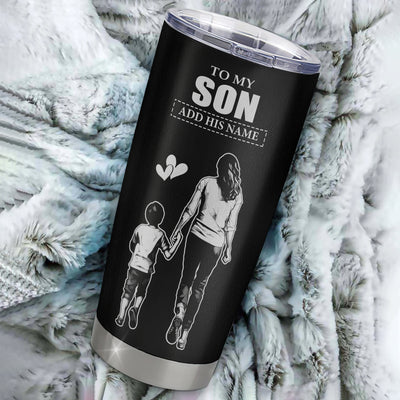 Personalized To My Son Gifts Tumbler From Mom Mother I Closed My Eyes For A Moment Son Birthday Graduation Christmas Custom Stainless Steel Cup Travel Mug | siriusteestore