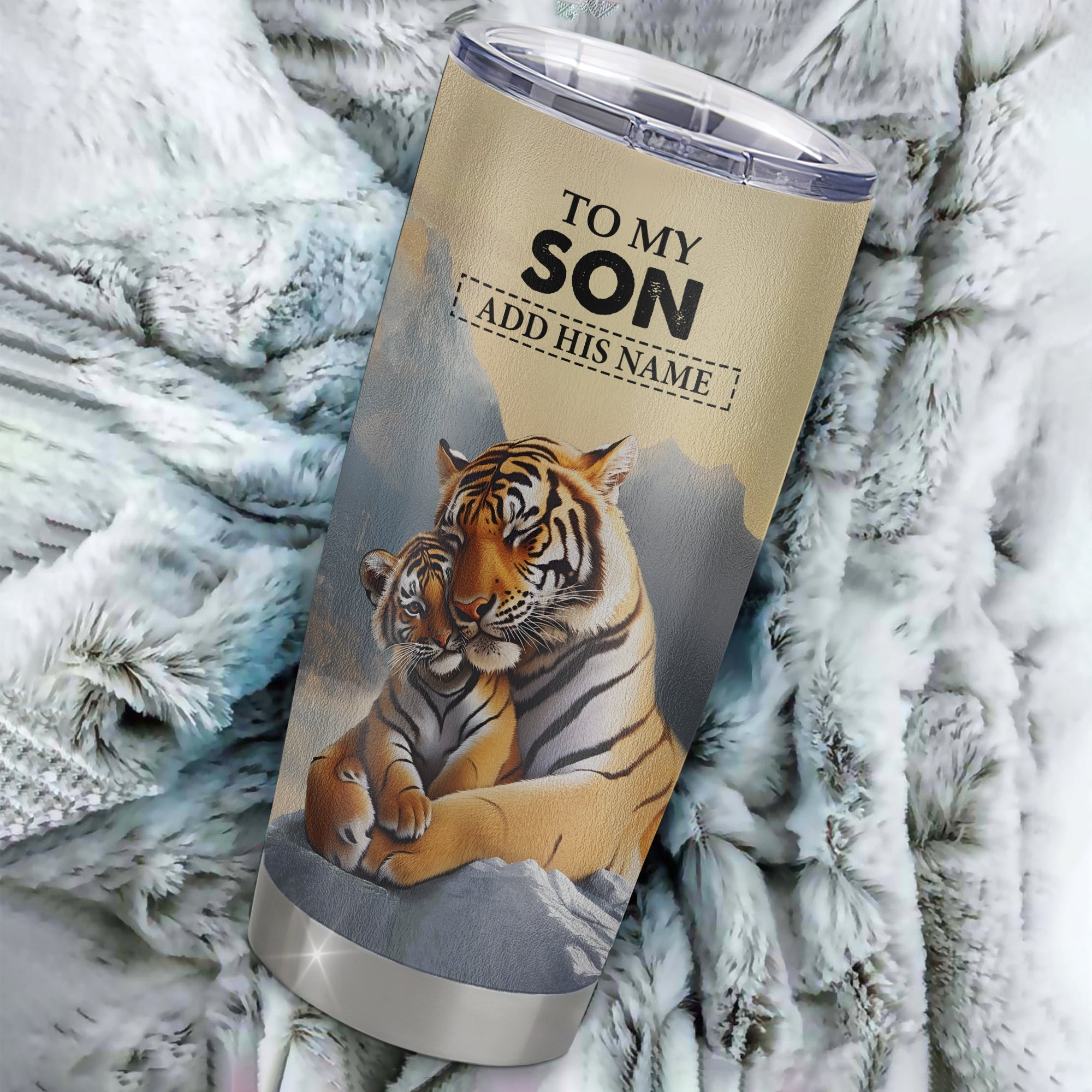 Personalized To My Son Gifts Tumbler Tiger From Mom Dad Mother Father You Are My Son Birthday Gifts Graduation Christmas Custom Stainless Steel Travel Mug Shirt & Hoodie | siriusteestore