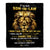 Personalized To My Son In Law Blanket From Mother In Law I Didn'T Give You The Gift Of Life Lion Son In Law Birthday Christmas Customized Fleece Blanket | siriusteestore