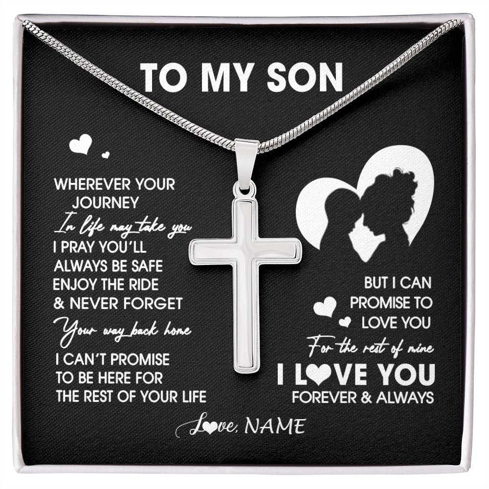 Mother Son Necklace for Mom from Son Mom Interlocking Heart Necklace -  Walmart.com