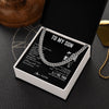Cuban Link Chain Necklace Stainless Steel | 2 | Personalized To My Son Necklace You Will Never Lose From Mom Mother Son Birthday Gifts Graduation Christmas Customized Gift Box Message Card | siriusteestore