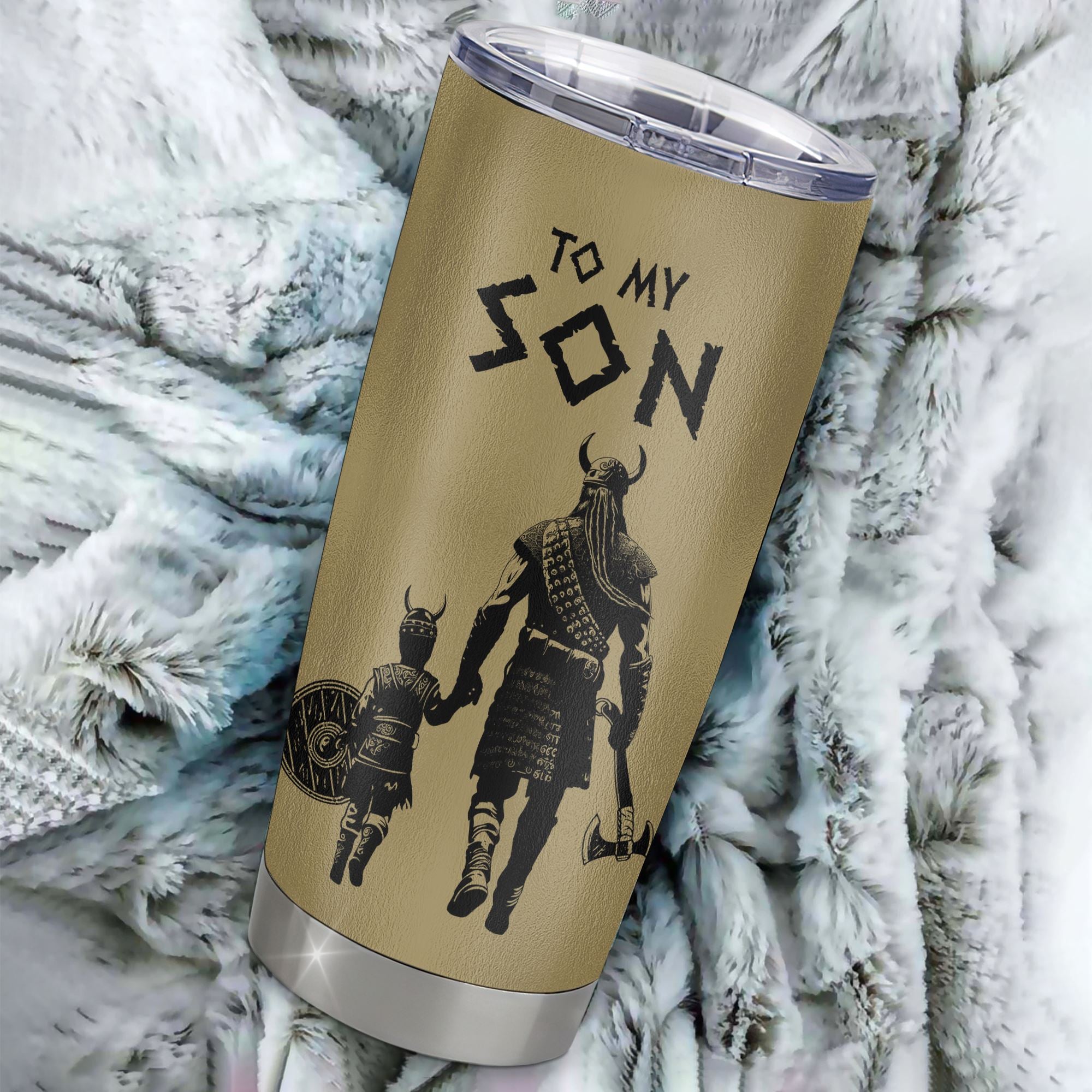 Personalized To My Son Tumbler From Dad Father Stainless Steel Cup You Will Never Lose Viking Son Birthday Gifts Graduation Christmas Custom Travel Mug | siriusteestore