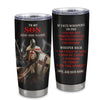 Personalized To My Son Tumbler From Dad Mom For Men Warrior Knight Templar I Am The Storm Birthday Graduation Christmas Gifts For Son Custom Mug | siriusteestore