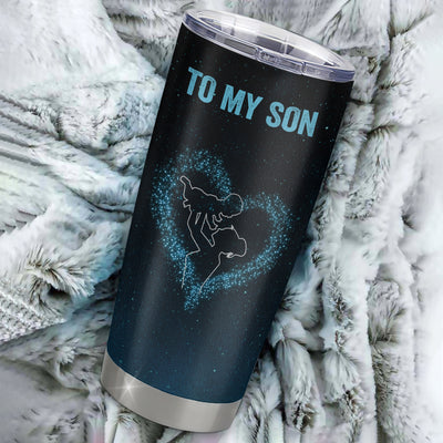 Personalized To My Son Tumbler From Mom Mother Stainless Steel Cup Promise To Love You Son Birthday Graduation Christmas Travel Mug | siriusteestore