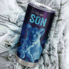 Personalized To My Son Tumbler From Mom Mother Stainless Steel Cup Sometimes It's Hard Lion Son Gift Birthday Graduation Christmas Custom Travel Mug | siriusteestore