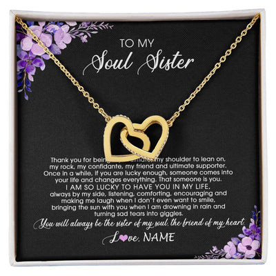 Soul Sister Interlocked Hearts Necklace - Designed By Memories