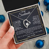 Forever Love Necklace 14K White Gold Finish | 2 | Personalized To My Soulmate Necklace From Husband You Are The Best Thing Soulmate Birthday Anniversary Necklace Valentines Day Customized Gift Box Message Card | siriusteestore