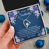 Forever Love Necklace 14K White Gold Finish | 2 | Personalized To My Soulmate Necklace Love You Forever Future Wife Birthday Anniversary Valentines Day Christmas Jewelry Customized Gift Box Message Card | siriusteestore