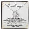 Forever Love Necklace | Personalized To My Stepdaughter Necklace From Stepmother Never Forget That I Love You Stepdaughter Birthday Christmas Customized Gift Box Message Card | siriusteestore
