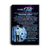 Personalized To My Titi Canvas From Nephew Thank You Day By Day Titi Birthday Mothers Day Thanksgiving Christmas Custom Wall Art Print Framed Canvas | siriusteestore