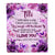Personalized To My Titi Gifts Blanket From Niece Nephew Purple Floral Birthday Gifts For Titi Mothers Day Thanksgiving Christmas Custom Fleece Throw Blanket | siriusteestore