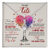 Alluring Beauty Necklace 14K White Gold Finish | 1 | Personalized To My Titi Necklace From Niece Nephew Never Forget That I Love You You Mean The World Titi Birthday Mothers Day Christmas Customized Gift Box Message Card | siriusteestore
