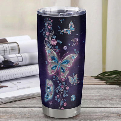 Personalized To My Titi Tumbler From Niece Nephew Stainless Steel Butterfly Thank You For Your Love Titi Gift Birthday Mothers Day Christmas Custom Travel Mug | siriusteestore