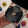 Forever Love Necklace 18K Yellow Gold Finish | 2 | Personalized To My Unbiological Daughter Necklace Family Together Birthday Gifts For Bonus Daughter Stepdaughter Christmas Customized Gift Box Message Card | siriusteestore