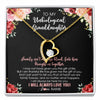 Forever Love Necklace 18K Yellow Gold Finish | 1 | Personalized To My Unbiological Granddaughter Necklace Family Together Birthday Gifts For Bonus Granddaughter Christmas Customized Gift Box Message Card | siriusteestore
