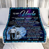 Personalized To My Uncle Blanket From Niece Thank You Day By Day Uncle Birthday Fathers Day Thanksgiving Christmas Customized Bed Fleece Blanket | siriusteestore
