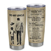 Personalized To My Uncle Tumbler From Nephew Stainless Steel Cup For All The Times That I Forgot To Thank You Uncle Birthday Fathers Day Christmas Travel Mug | siriusteestore