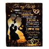 Personalized To My Wife Blanket From Husband I Didn't Marry You Romantic Wife Valentines Day Birthday Anniversary Christmas Customized Gift Fleece Blanket | siriusteestore