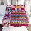Personalized To My Wife Blanket From Husband Wood Never Forget I Love You Wife Birthday Anniversary Valentines Day Christmas Customized Gift Fleece Blanket | siriusteestore