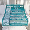Personalized To My Wife From Husband Blanket Wood You Are My Love Birthday Gifts For Wife Anniversary Wedding For Her Valentines Day Christmas Fleece Blanket | siriusteestore