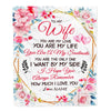 Personalized To My Wife From Husband Blanket You Are My Love Romantic For Her Soulmate Wife Birthday Valentines Day Christmas Customized Gift Fleece Blanket | siriusteestore
