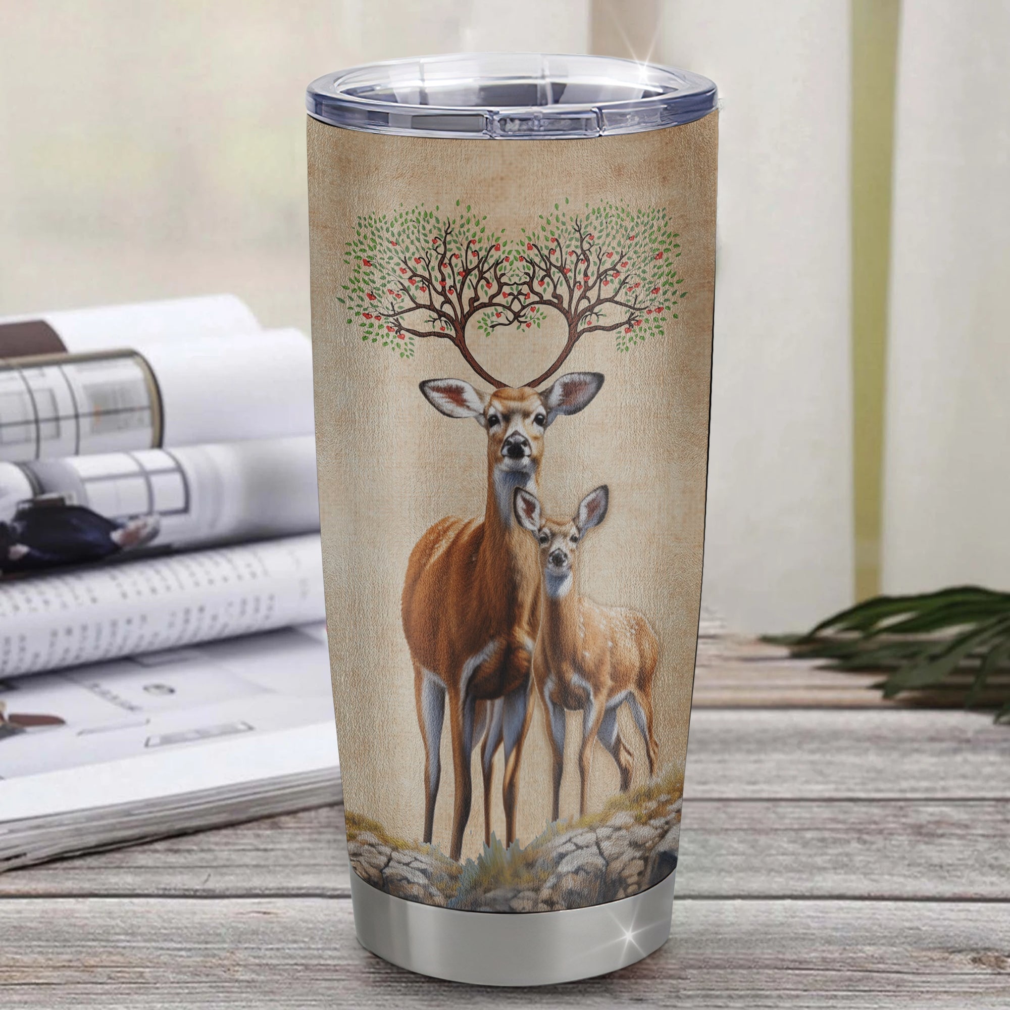 Personalized To My Wife From Husband Stainless Steel Tumbler Cup Deer You Are The Love Of My Life Wife Birthday Anniversary Wedding Day Christmas For Her Travel Mug | siriusteestore