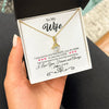 Alluring Beauty Necklace 18K Yellow Gold Finish | 2 | Personalized To My Wife Necklace For Women I Love You Wife From Husband Birthday Anniversary Wedding Valentines Day Pendant Customized Gift Box Message Card | siriusteestore