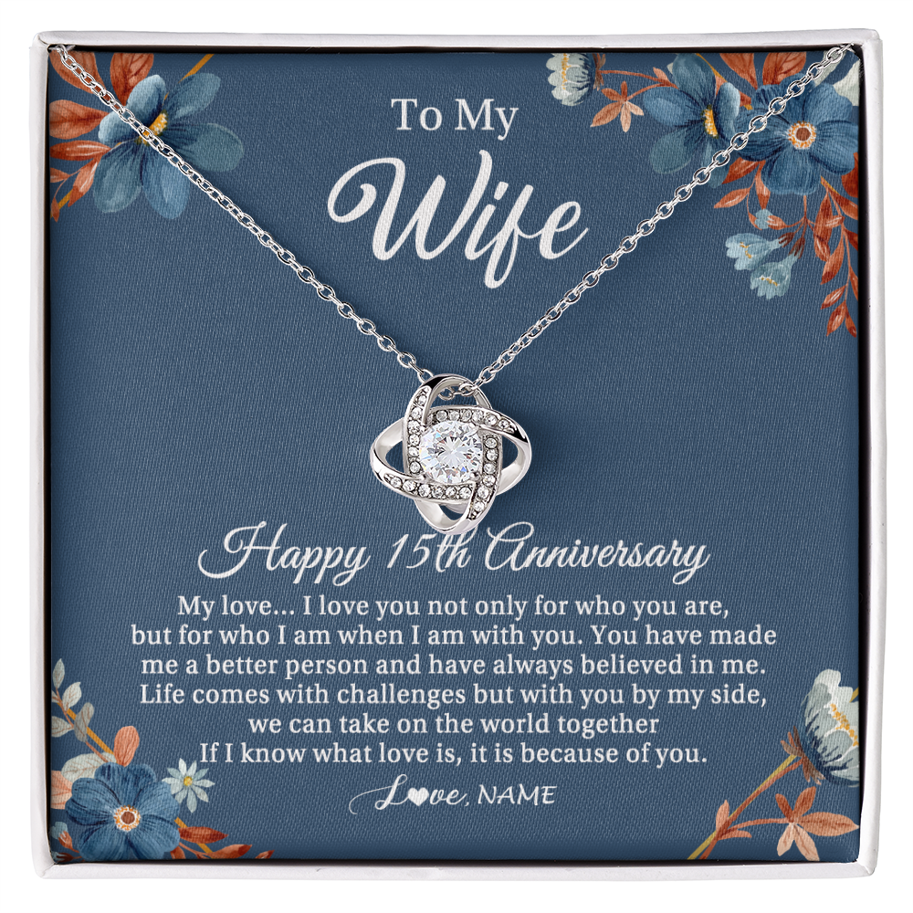 Personalized To My Wife Necklace From Husband 15 Years Wedding 