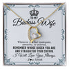 Forever Love Necklace 18K Yellow Gold Finish | 1 | Personalized To My Wife Necklace From Husband I Will Love You Always Wife Birthday Anniversary Valentines Day Christmas Customized Gift Box Message Card | siriusteestore