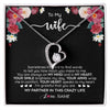 Forever Love Necklace | Personalized To My Wife Necklace From Husband You Are My Partner Wife Birthday Anniversary Wedding Valentines Day Christmas Customized Gift Box Message Card | siriusteestore