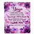 Personalized To My Yaya Gifts Blanket From Kids Grandkids Purple Floral Birthday Gifts For Yaya Mothers Day Thanksgiving Christmas Custom Fleece Blanket | siriusteestore
