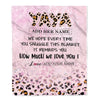 Personalized To My Yaya Gifts From Kids Grandkids Blanket Pink Leopard Happy Birthday Gifts For Yaya Mothers Day Christmas Customized Fleece Throw Blanket | siriusteestore
