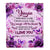 Personalized To My Yiayia Gifts Blanket From Granddaughter Purple Floral Birthday Gifts For Yiayia Mothers Day Thanksgiving Christmas Custom Fleece Blanket | siriusteestore