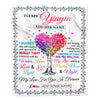 Personalized To My Yiayia Gifts From Granddaughter Hugged Blanket Birthday Gifts For Yiayia Mothers Day Thanksgiving Christmas Customized Fleece Throw Blanket | siriusteestore